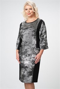 Платье ASV 2110 черный-серебро